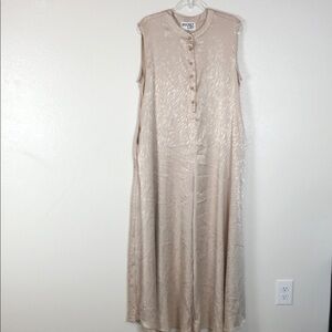 BUCKETLIST Jumpsuit Extra Wide Leg Romper Taupe R5120-1D Flowy Lightweight Small